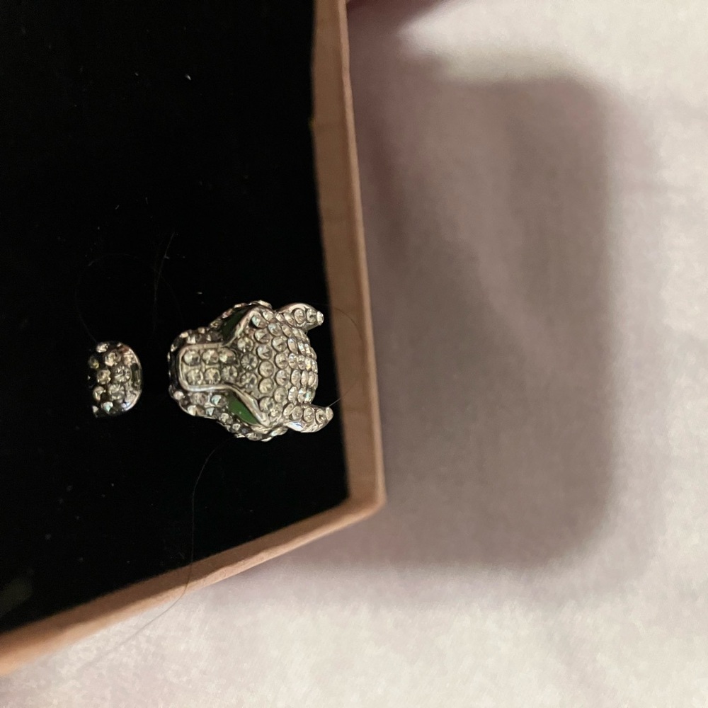 Leopard open Ring. Gorgeous rhinestone